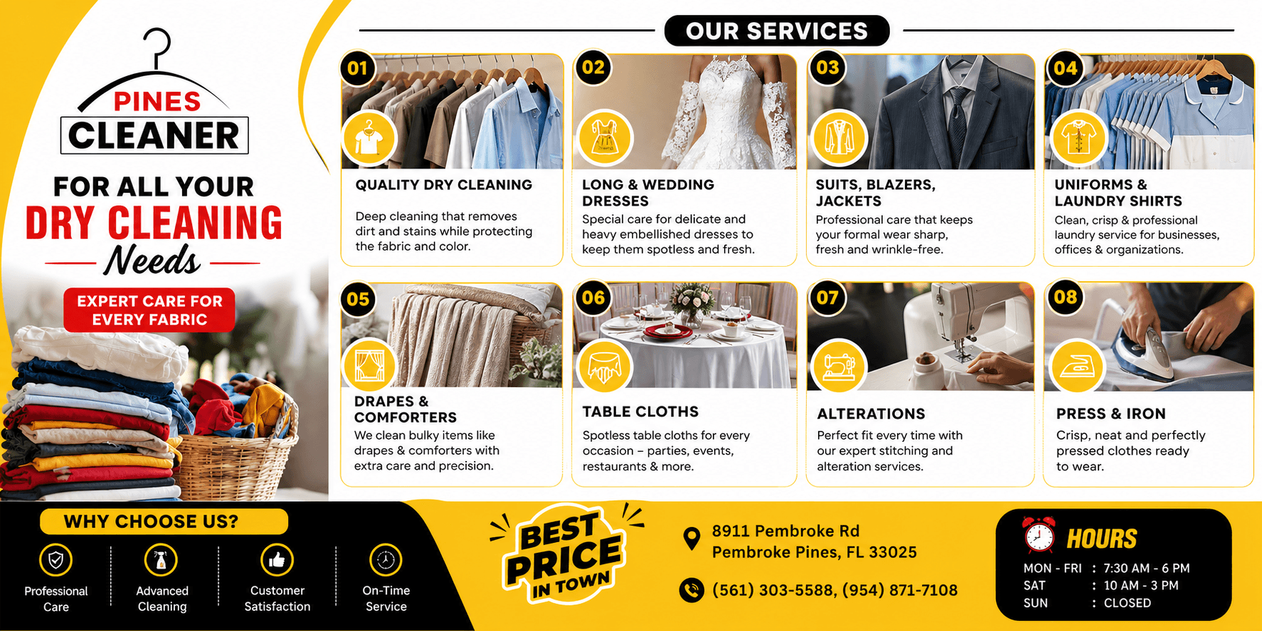 Laundry pickup and delivery